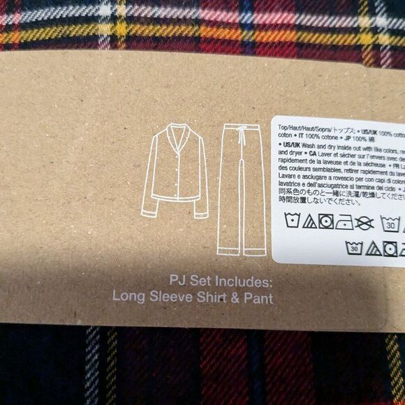 Gap Body Flannel PJ Set Large Petite 100% Cotton  NWT - Picture 9 of 11